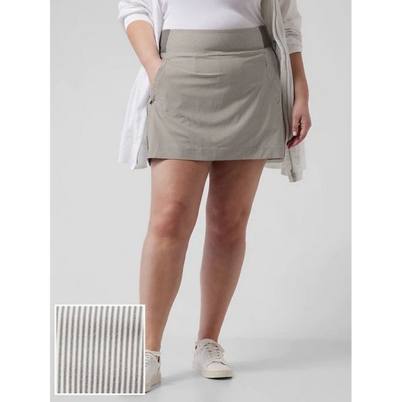 Athleta 'Brooklyn' Textured 16" Skort Athleisure Workout Casual Beach - Picture 1 of 16